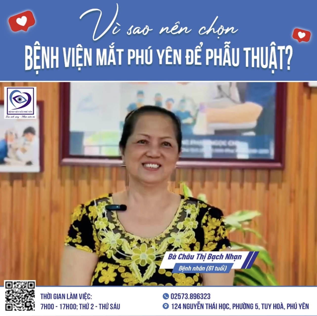 Vì sao nên chọn Bệnh viện Mắt Phú Yên để phẫu thuật?